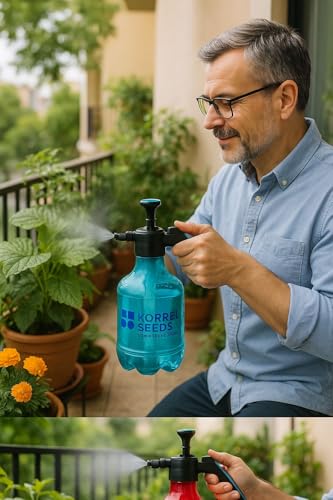 Image of 3 Liter Heavy Duty Pressure Sprayer Pump | Adjustable Nozzle & Safety Pressure Release Valve | Transparent Design for Water Level | Ideal for Garden, Home, and Sanitizing (3 LTR Mix)