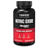 Jacked Factory Essentials Nitric Oxide Booster - Patented Bonded L-Arginine Silicate 1500mg Pre Workout Supplement for Muscle Growth, Pumps, Vascularity and Energy - 90 Veggie Pills
