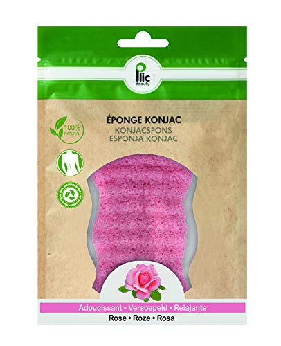 Eponge Konjac PLIC pour le corps à la Rose Cover