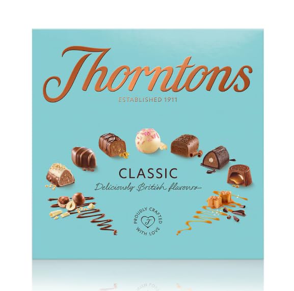 Miniatura 2 de Thorntons - Cesta de chocolate clásica, regalos de Navidad, regalos de chocolate para mujeres, hombres, leche, blanco, caja de selección de