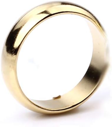 Enjoyer Anillo magnético fuerte de plata combado para mago profesional, accesorio de trucos de magia (oro, 0.709 in)