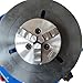 BEILOCKERY Rotary Welding Positioner Turntable with 3.15 Inch 3-Jaw Lathe Chuck 15W Portable 10kg Capacity Small Welding Positioner 2-16r/min 110V