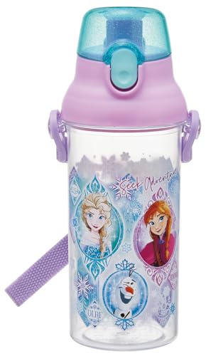 スケーター(Skater) 子供用 クリア 水筒 480ml プラスチック製 クリアボトル 子供用 日本製 ディズニー アナと雪の女王 25 女の子 PSB5TR