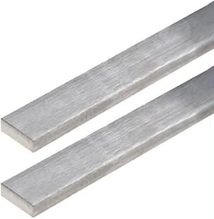 COYOUCO 2 Pcs Stainless Steel Flat Bar,500Mm Length,20Mm Thick,Brushed Stainless Steel Finishing Sheet,304 General Purpose Plate,20x20mm