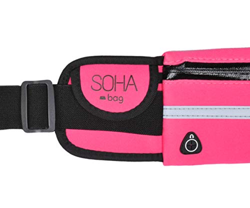 SOHA Bag platte heuptas voor sport, vrije tijd en reizen, waterafstotende riemtas, extra plat met perfecte pasvorm… - Image 4