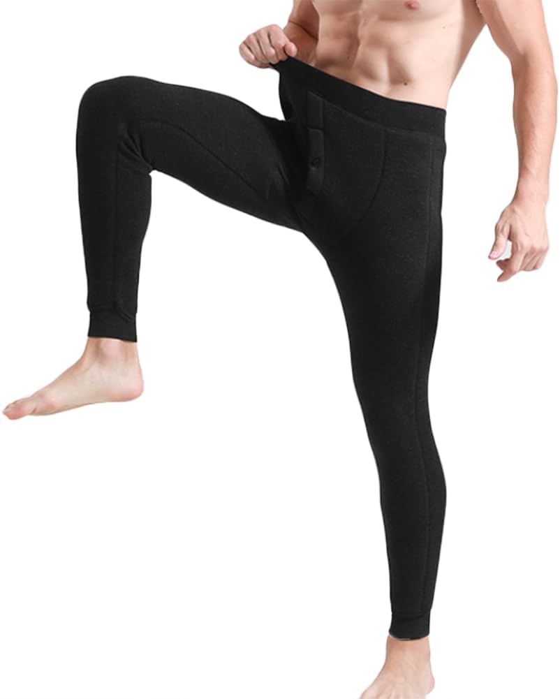 HSQSMWJ Men's Thermal Underwear Ultra Soft Trousers Bottoms Pants XL-5XL