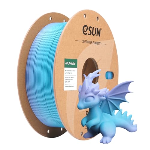eSUN Matte Rainbow PLA Filament 1.75mm 1KG, Matte Multicolored PLA, Ocean