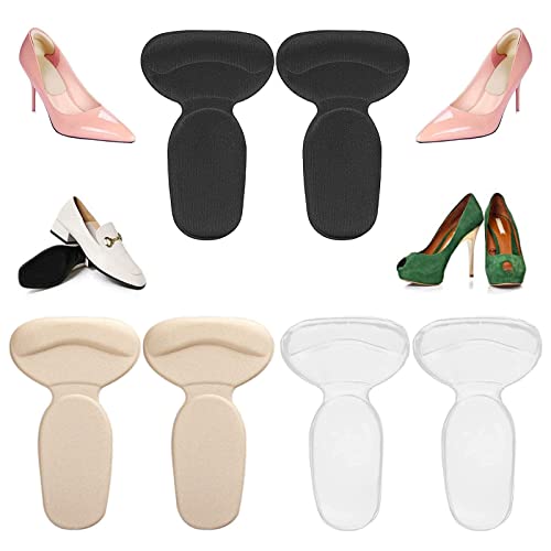 3 Paires Talonnettes Autocollantes Coussinets de Talon Haut Coussins de Talon Antidérapants Coussins de Talon en Silicone Empiècements de Doublure de Talon Prévenir les Écorchures et les Ampoules Cover