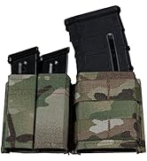 UniPro Dual 9mm & 5.56 MOLLE Tactical Pouch Set, Nylon Fabric, Camouflage, 7.09"x1.18"x3.54", 0.3...