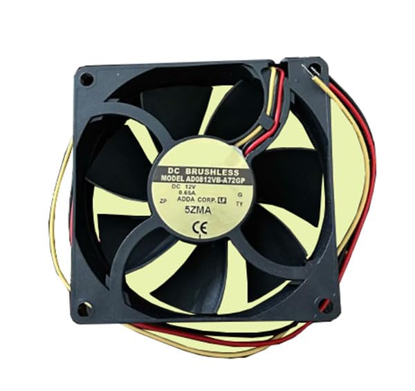 Ventilador de refrigeración de 3 cables 8025 AD0812VB-A72GP 12V para chasis de ordenador