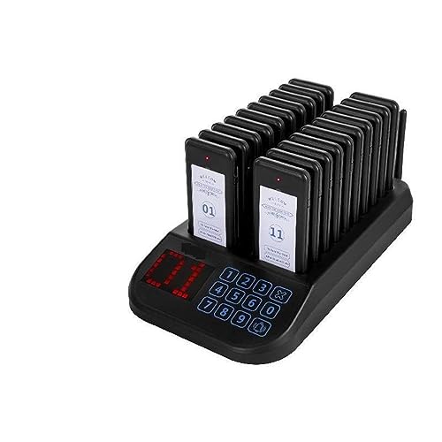 Restaurant Pager Calling Paging System 20 Coaster Receiver Restaurants Church Nurse Clinic Queue System Wireless Pagers