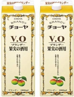 Amazon.co.jp: チョーヤ ブランデーVO [ ブランデー 1800ml ] ×2本