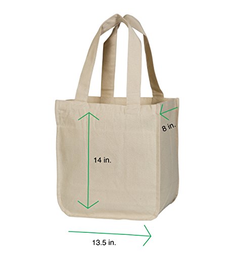 Best-Cloth-Tote-Shopping-Bags-Heavy-Duty-Premium-Reusable-Canvas-Shopping-Bags-for-Groceries-Washable-Eco-friendly-Cloth-Beach-Bags-with-Handles-Perfect-Picnic-Tote-Bags-2-Bags