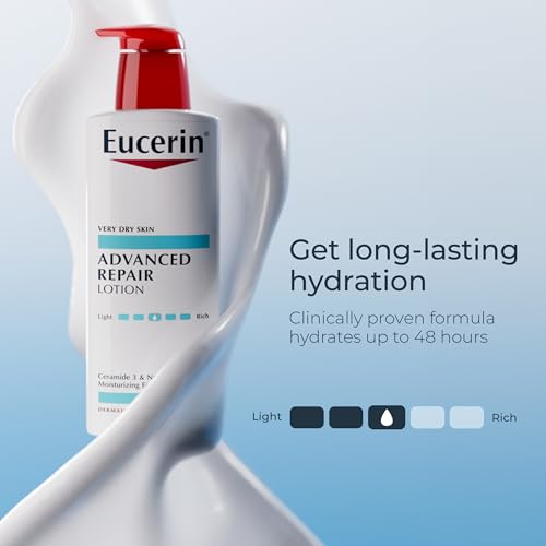Image of Eucerin Advanced Repair Lotion, Urea Enriched, Unscented Body Lotion for Dry Skin With Triple Moisturizing Complex, 16.9 FL OZ Bottle