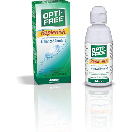 Opti-Free replenish solution for contact lenses 4 Fl oz