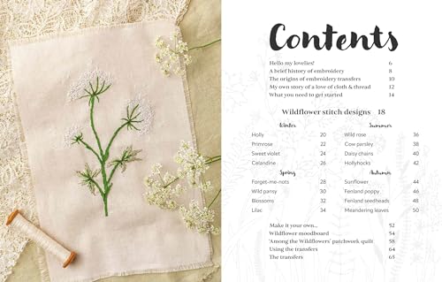 A Love of Cloth & Thread: Among the Wildflowers: Over 25 Original Embroidery Designs with Iron-On Tr