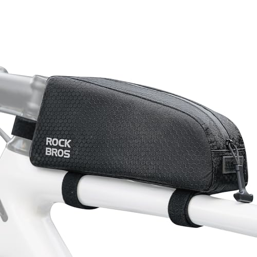 IMPERMEABILITÀ OTTIMA: La borsa da telaio per bicicletta è realizzata in matriale Nylon, tessuti resistente e impermeabile che offrono un ottimo isolamento dall’acqua, dall’usura e dal fango, rendondo pedalare all'asciutto più a lungo.
