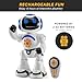 Programmable LED RC Robot Toys - Interactive 12-inch Tall Dancing and Talking Robot for Kids