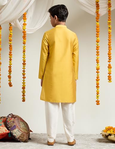 Image of Amazon Brand - Symbol Boy's Festive Rayon Kurta Pajama Set