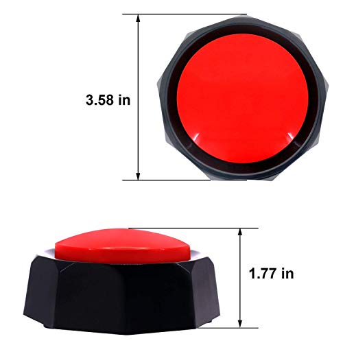 Ribosy Dog Training Buzzer - Recordable Button - Record & Playback Your Own Message To Train Your Dog #TOP1