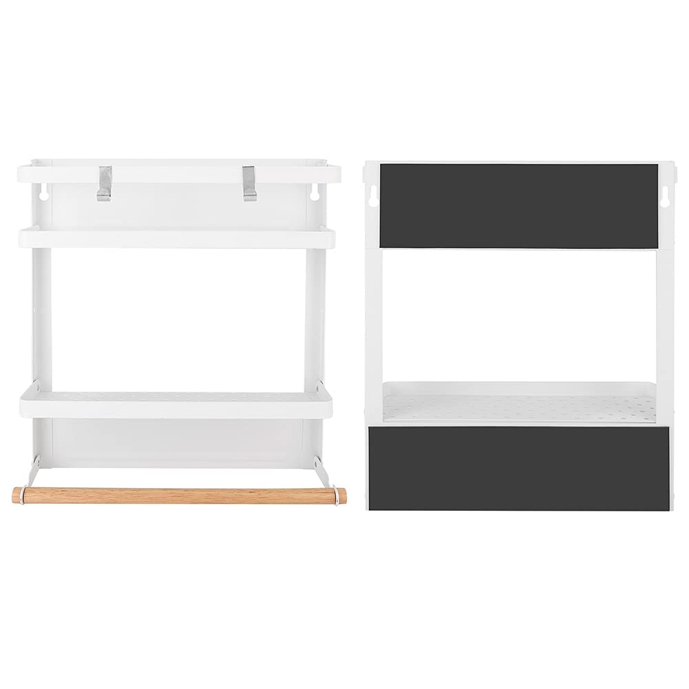 Almacenamiento Para Colgar En El Refrigerador, Especiero Magnético Para Refrigerador, Estante Para Refrigerador Plegable Multifuncional Para El Hogar, Organizadores Para Refrigerador (blanco)