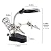 3.5X12X Helping Hands Soldering Station with LED Light & Alligator Clips - Magnifier Stand for Welding PCB Repair Jewelry Craft Hobby Model Building Watch Repair