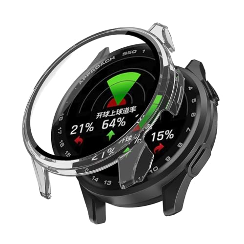For GARMIN Approach S50 ��p�P�[�X�yHVUYAL�z��̌^ �����K���X �ی�J�o�[ �S�ʕی� �����K���X��� 9H�ی�t�B����+PC�J�o�[ �����ȒP �ϏՌ� �����ߗ� �w��h�~ (�N���A)