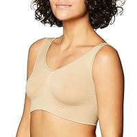 Rhonda Shear Women's Seamless Comfort Stretch Wireless Original Ahh Bras, Nude, Medium US