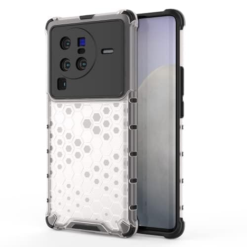 Image of Hard PC Back Case Cover for Vivo X80 Pro 5G Anti Slip Ultra Thin Shockproof Reinforced Corners (Transparent)