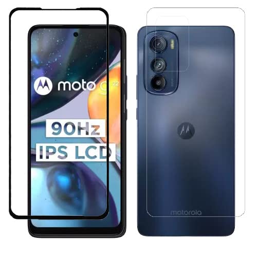 HOBBYTRONICS Anti Fingerprint Motorola Edge 30, Moto Edge 30 Front Tempered Glass (Black) and Back Screen Protector (Transparent) (B0BFNCG2CY) Amazon Price History, Amazon Price Tracker