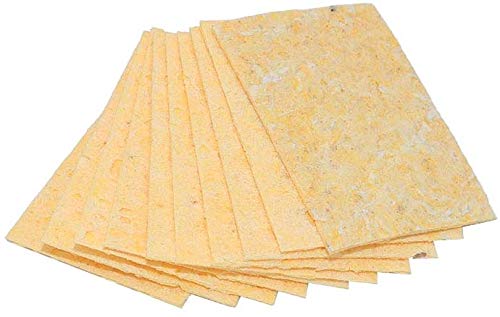DollaTek 10Pcs Éponge résistante aux températures élevées, éponge de Nettoyage pour Fer à souder, éponge à Pointe de Fer, Retrait de l'étain de soudage, nécessaire de soudage