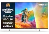 PHILIPS 55PQS8501/12 55 Inch Ambilight 4K QLED Smart TV, Pixel Precise Ultra HD, Titan OS, Dolby Atmos Sound