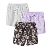 Amazon Essentials Disney Pantaloncini Bambini e ragazzi, Pacco da 3, Icone Avengers, 10 anni