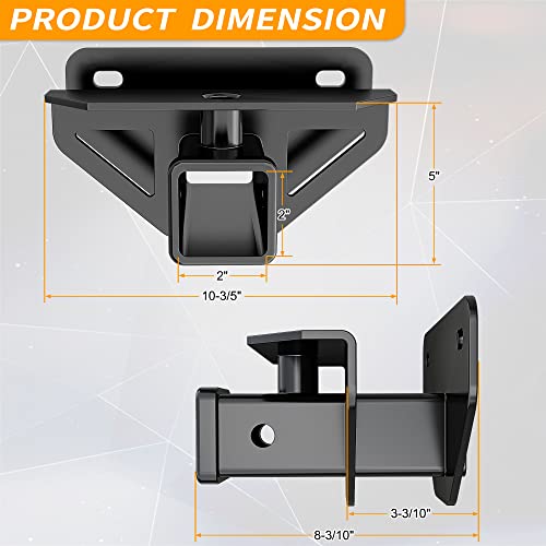 Locame 2 Inch Rear Trailer Hitch Receiver, Class 3 Trailer Hitch, Compatible With 2003-2018 Dodge Ram 1500, 2003-2013 Dodge Ram 2500 3500, 2019-2023 Ram 1500 Classic, Lc0031 #TOP2