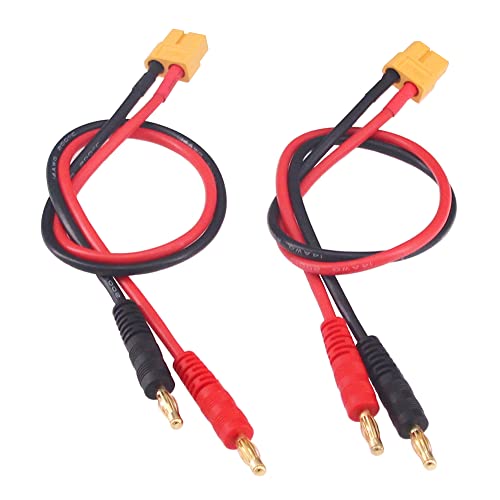 Cable de carga de batería RC de 14 AWG de silicona en pack de 2 unidades para modelismo