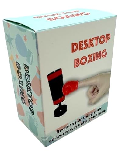 Diabolical DP1364 Boxe de Bureau - Accessoires Amusants pour Homme, Cadeaux de Père Noël Secret pour Collègues, Gadgets de Travail, Cadeaux de Boxe