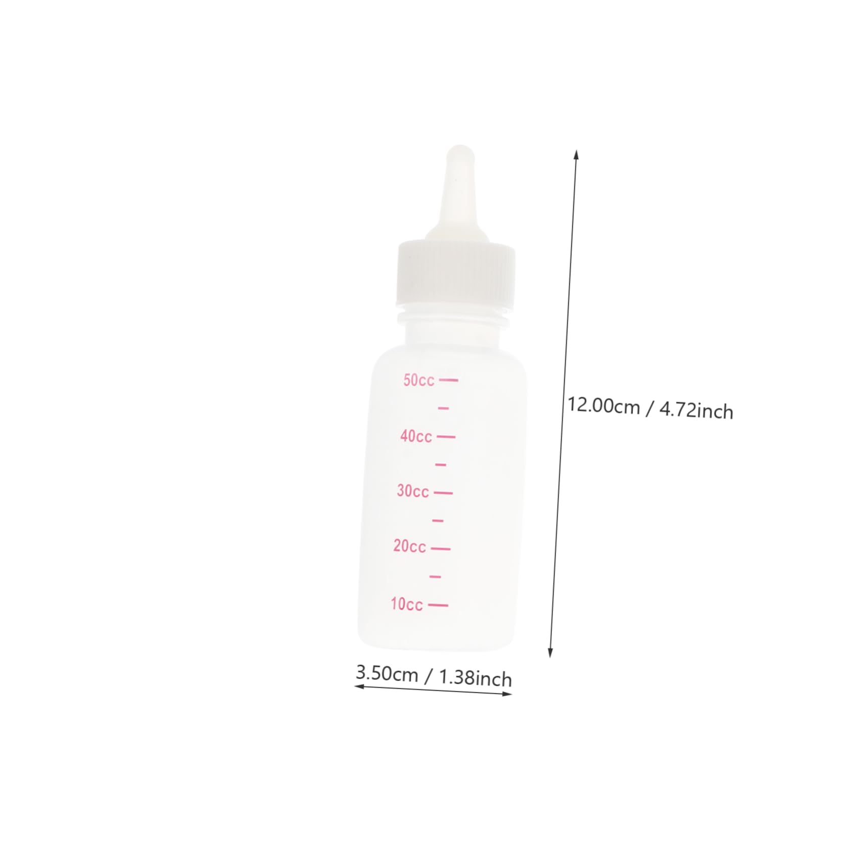 SUPVOX Dog Cat Milk Feeding Bottle Set 50ml Pet Feeding Kit Brush for Puppies Kitten