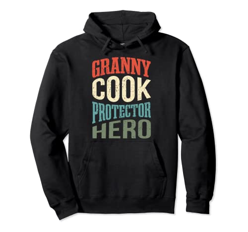 Granny Cook Protecteur Héros Grand-mère Profes Sweat à Capuche