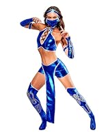 Rubie's Women's Secret Wishes Mortal Kombat 9 Kitana Costume, Blue, Medium