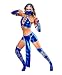 Secret Wishes Womens Kitana Mortal Kombat Costume, Blue, Small