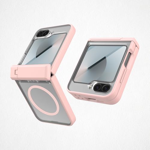 Coque de téléphone pour Samsung Galaxy Z Flip6 antichoc rose magnétique