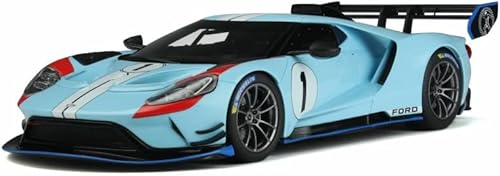 GT Spirit Ford GT MK II #1 Heritage Edition 2021, azul y naranja GT867 - Coche de resina a escala 1/18