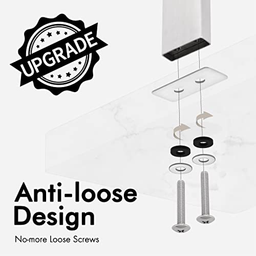 KES-Standing-Towel-Rack-2-Tier-Towel-Rack-Stand-with-Marble-Base-for-Bathroom-Floor-SUS-304-Stainless-Steel-Brushed-Finish-BTH217-2