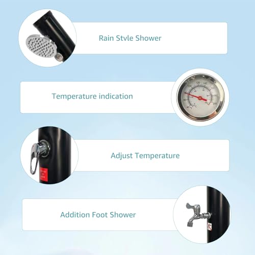 Luvcmft 6.5 Ft 5.3 Gallon Solar-Heated Outdoor Shower thumb #2