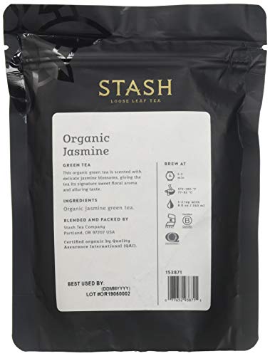 Stash Tea Organic Jasmine Green Premium Loose Leaf Tea, 3.5 Ounce #TOP1