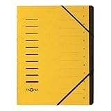 Pagna 40059-05 Ordnungsmappe, 12-teilig, 1-12, gelb 1 Stück