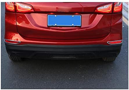 2Pcs ABS Chrome Car Rear Fog Light Lamp Cover Trim Decorate Cover for Chevrolet Equinox 2018 2019 2020 2021 2022 2023 2024
