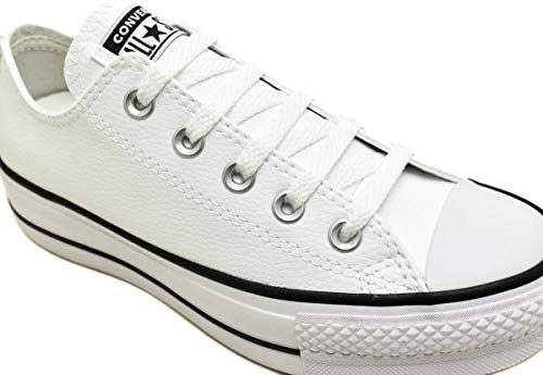 Tênis Converse Chuck Taylor All Star Platform Lift CT09830001 Branco/Preto/Branco cor:branco;tamanho