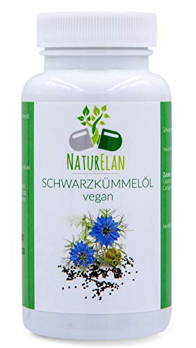 Schwarzkümmelöl Kapseln vegan (Ägyptisch) - 90 vegane Kapseln - 1 Kapsel 500mg Schwarzkümmelöl - Nigella Sativa - black cumin seed oil - kaltgepresst - hergestellt in Deutschland Cover
