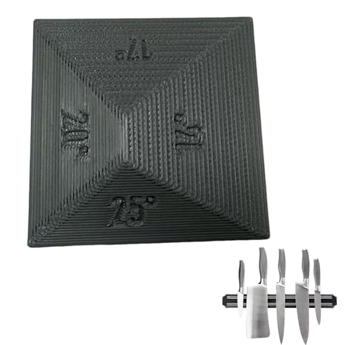Piedra de afilar - Herramienta guía de afilado 3D multiángulo | Ayuda para el borde del cortador de cuchillos | Catorce Diecisiete Veinte Veinticinco Apoyo Cocina Restaurante Camping Picnic Coci